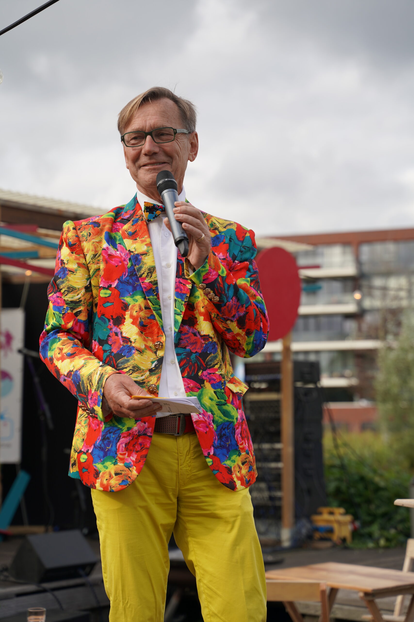 Maarten als presentator, ceremoniemeester (MC)